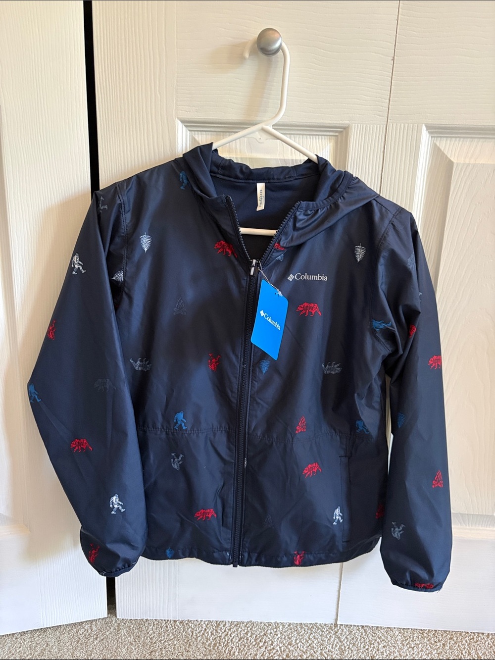 Columbia youth M rain jacket. NWT